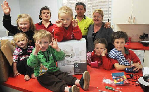 Renee Devine and Andrew Morgan with children Crystal, 2, Tameka, 6, Deegan, 3, Xander, 5, Jordan, 13, Caleb, and Izaak. Renee Devine and Andrew Morgan with children Crystal, 2, Tameka, 6, Deegan, 3, Xander, 5, Jordan, 13, Caleb, and Izaak.